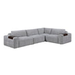9155GY*41L1R (4)4-Piece Modular Sectional - 9155GY*41L1R