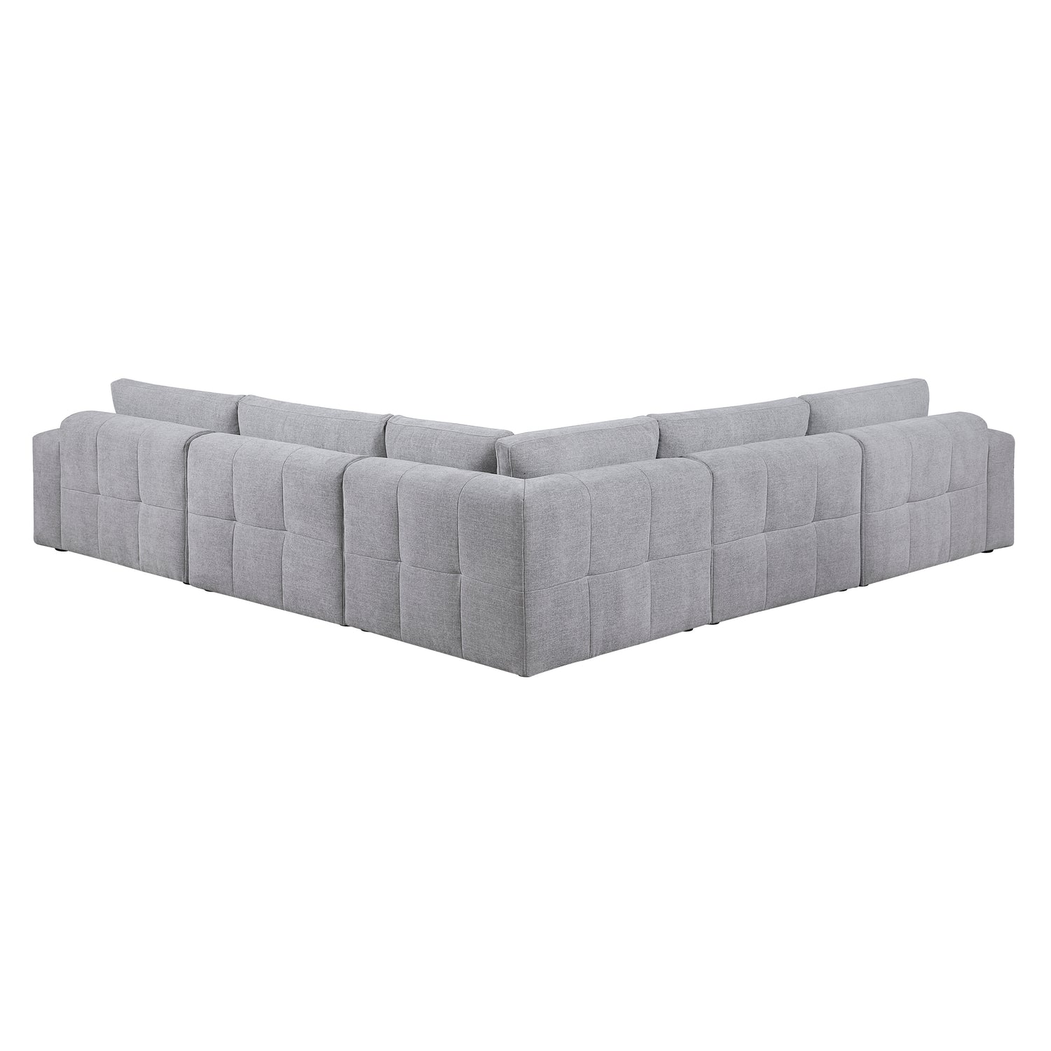 9155GY*51L1R (5)5-Piece Modular Sectional - 9155GY*51L1R
