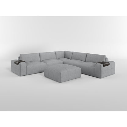 9155GY-OT Ottoman with Caster - 9155GY-OT