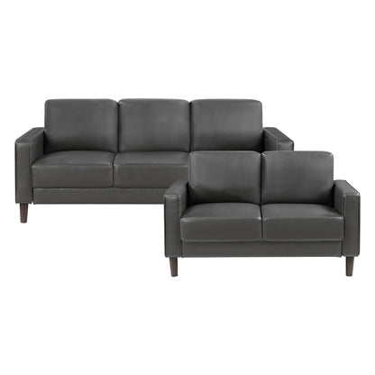 9203DGY*2 2pc Set: Sofa, Love - 9203DGY*2
