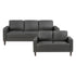 9203DGY*2 2pc Set: Sofa, Love - 9203DGY*2