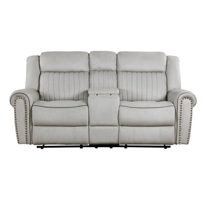 9204MT-2 Double Reclining Love Seat with Center Console - 9204MT-2
