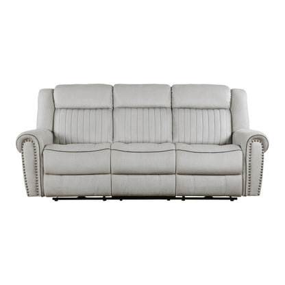 Brennen Mist Double Reclining Living Room Set from Homelegance - Luna Furniture