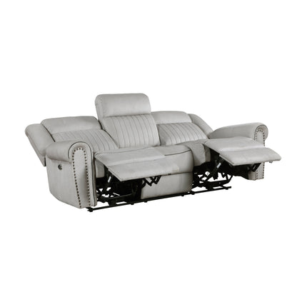Brennen Mist Double Reclining Living Room Set from Homelegance - Luna Furniture