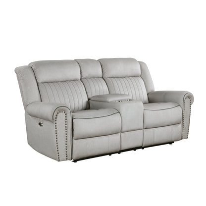 Brennen Mist Power Double Reclining Living Room Set from Homelegance - Luna Furniture