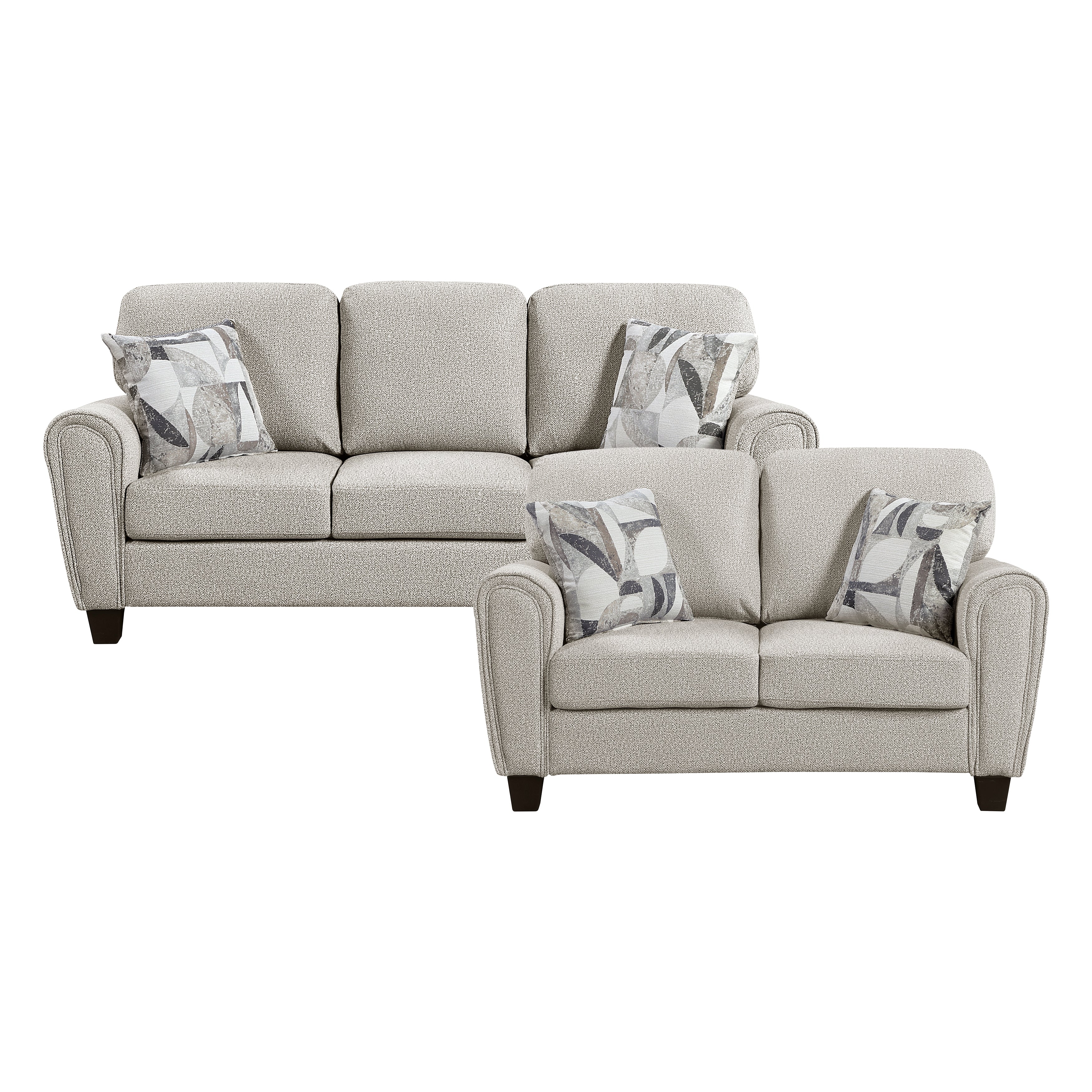 9214NPG*2 2pc Set: Sofa, Love - 9214NPG*2