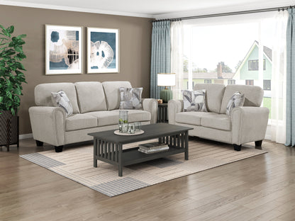 Lemond Gray Sofa and Loveseat from Homelegance - Luna Furniture