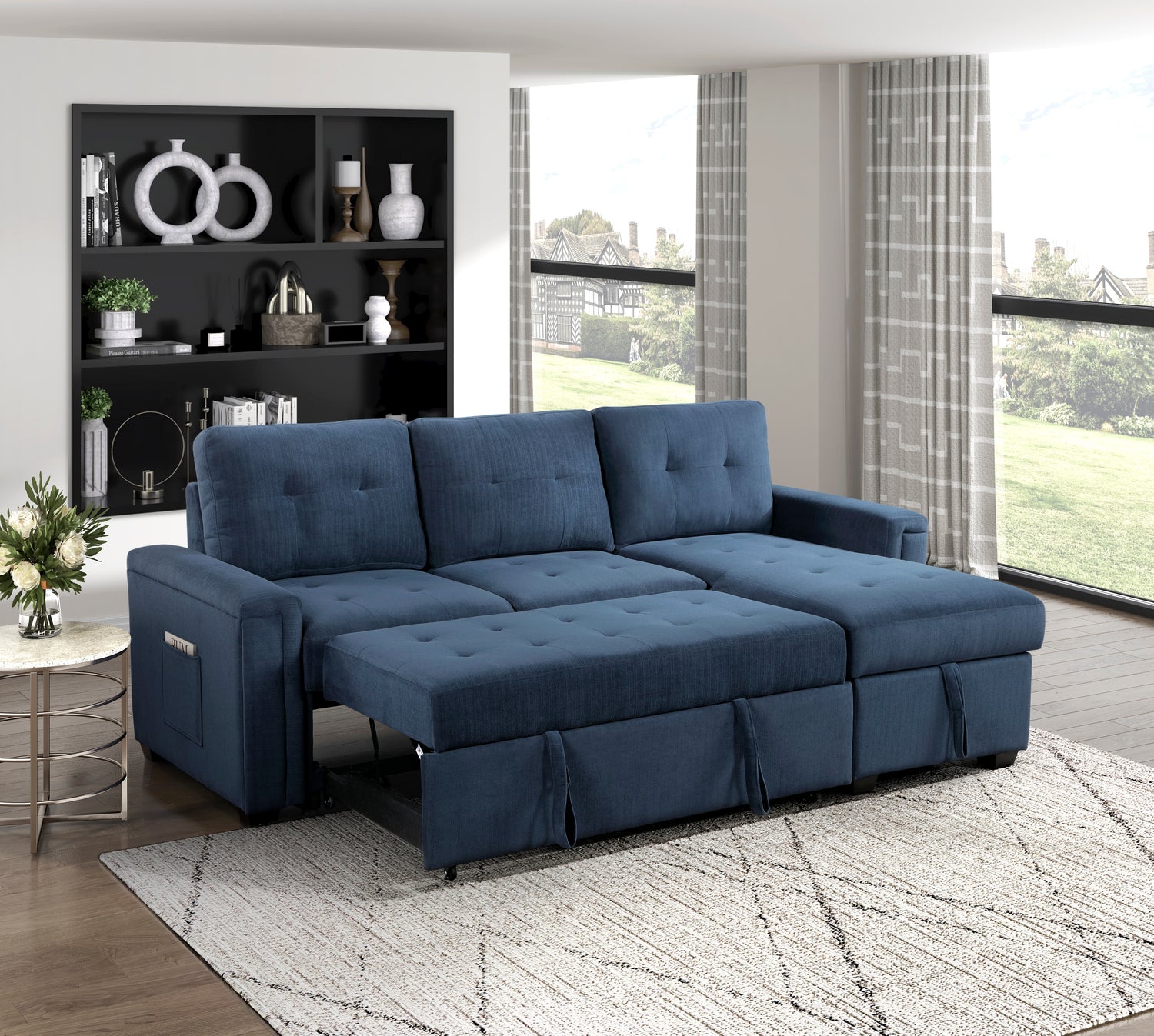 9259*SC (2)Reversible Sectional with Hidden Storage and Pull-out Bed - 9259*SC
