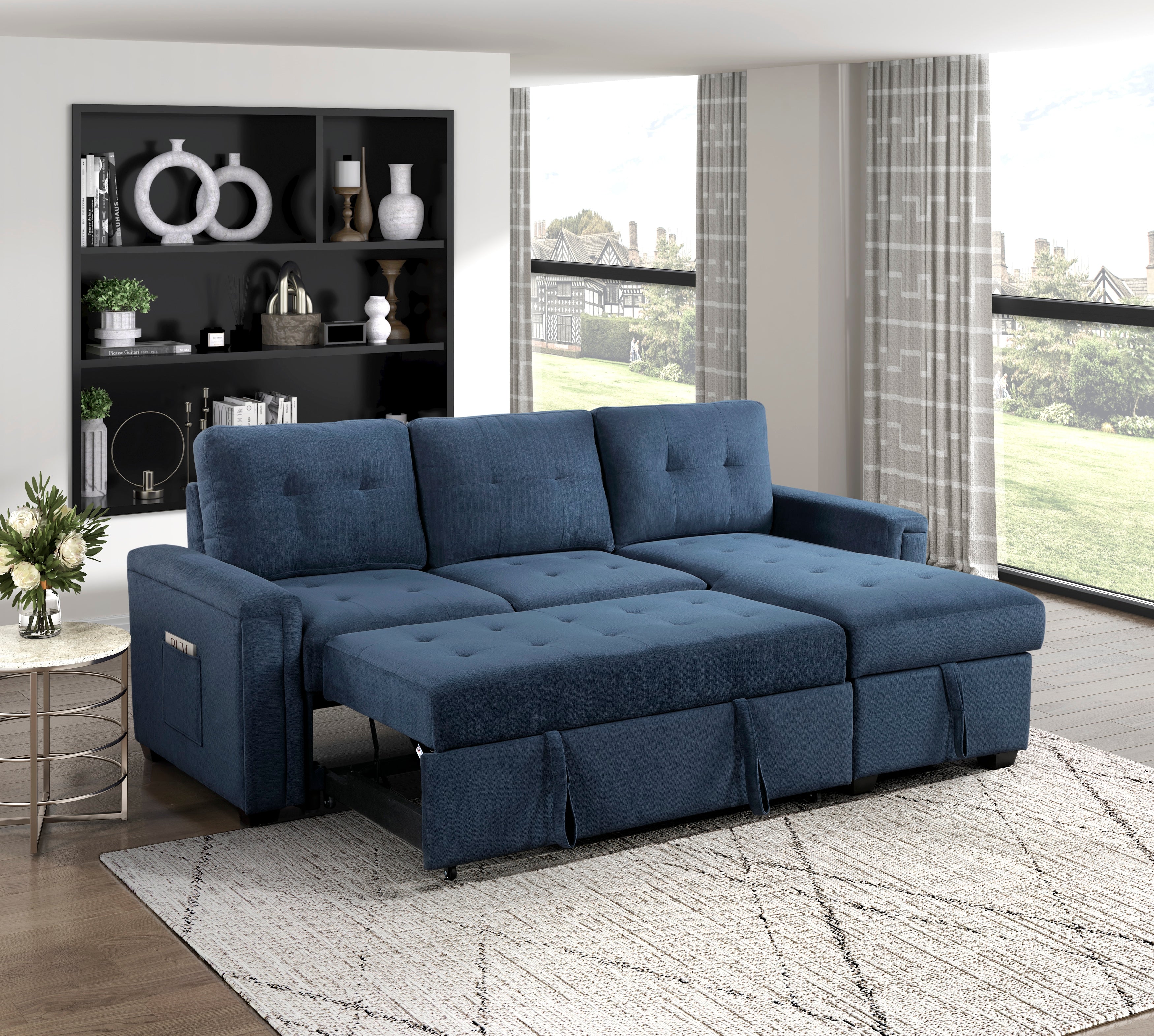 9259*SC (2)Reversible Sectional with Hidden Storage and Pull-out Bed - 9259*SC