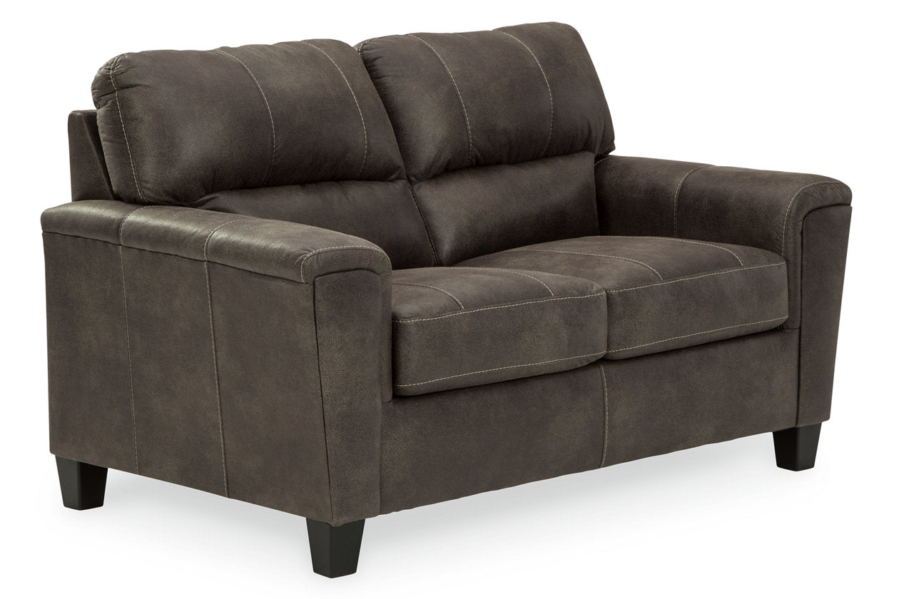 Navi Smoke Sofa and Loveseat -  Ashley - Luna Furniture