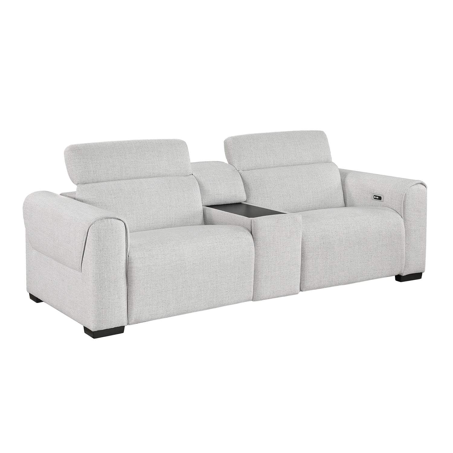 9455CLD-2CNPWH* (3)Power Double Reclining Love Seat with Center Console and Power Headrests, Charging Ports - 9455CLD-2CNPWH*