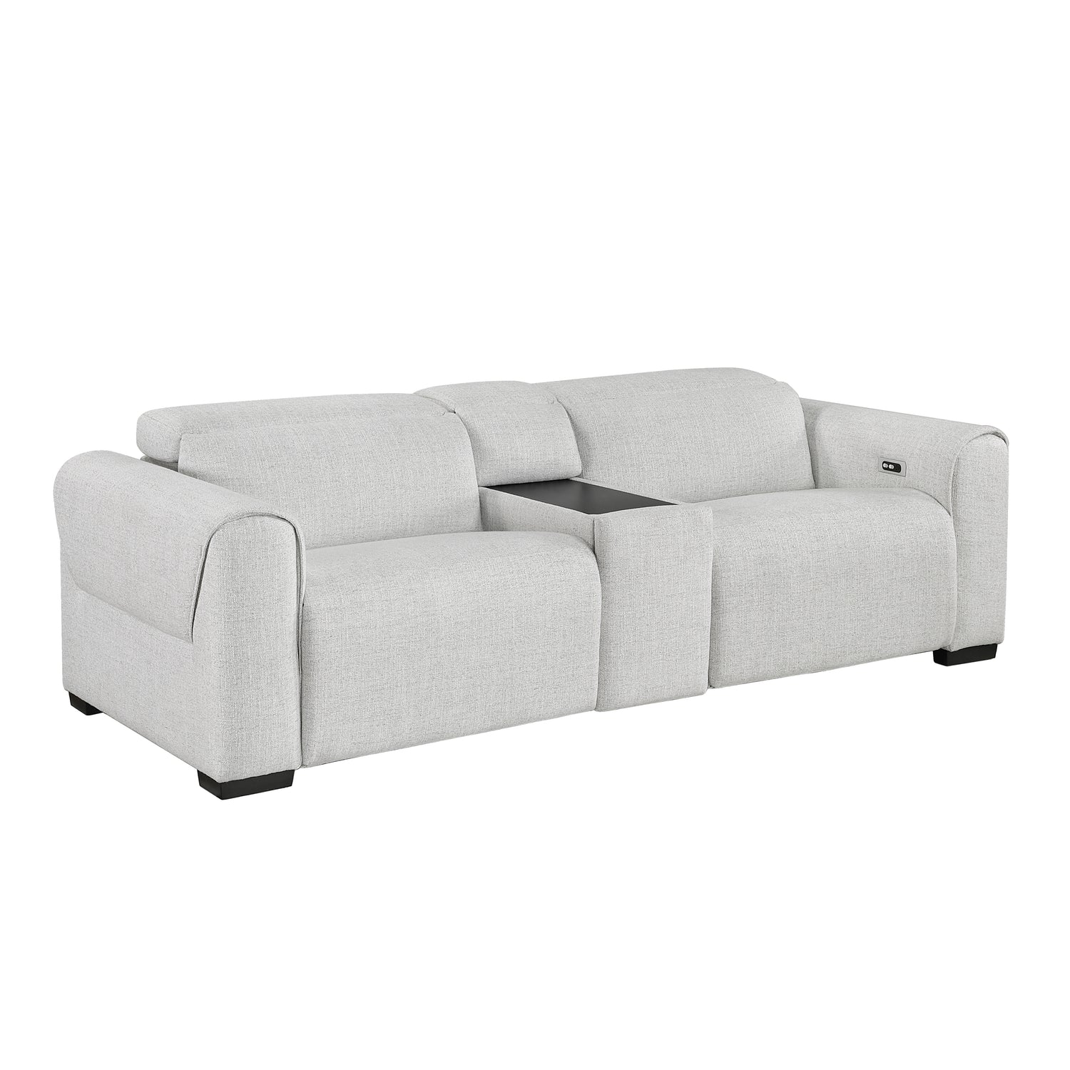 9455CLD-2CNPWH* (3)Power Double Reclining Love Seat with Center Console and Power Headrests, Charging Ports - 9455CLD-2CNPWH*