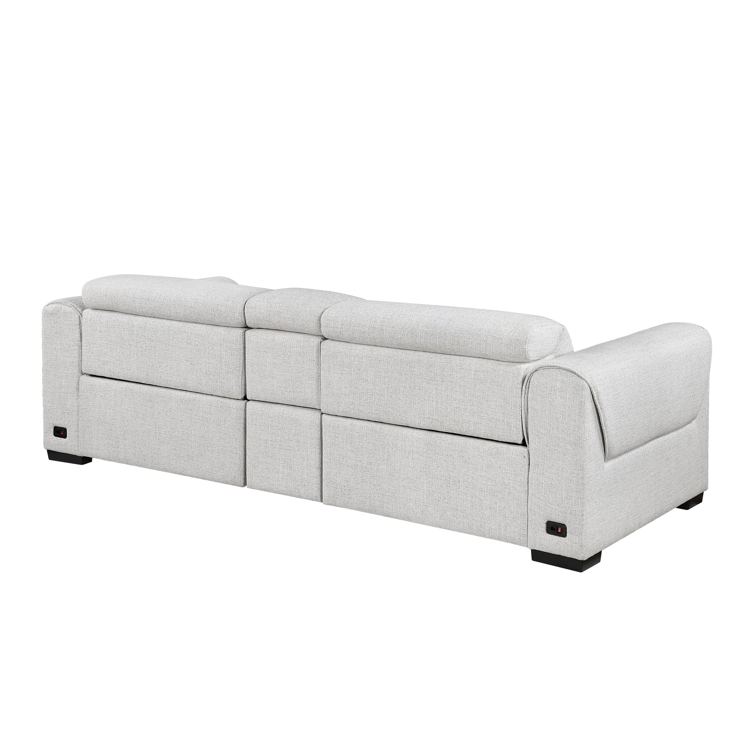 9455CLD-2CNPWH* (3)Power Double Reclining Love Seat with Center Console and Power Headrests, Charging Ports - 9455CLD-2CNPWH*