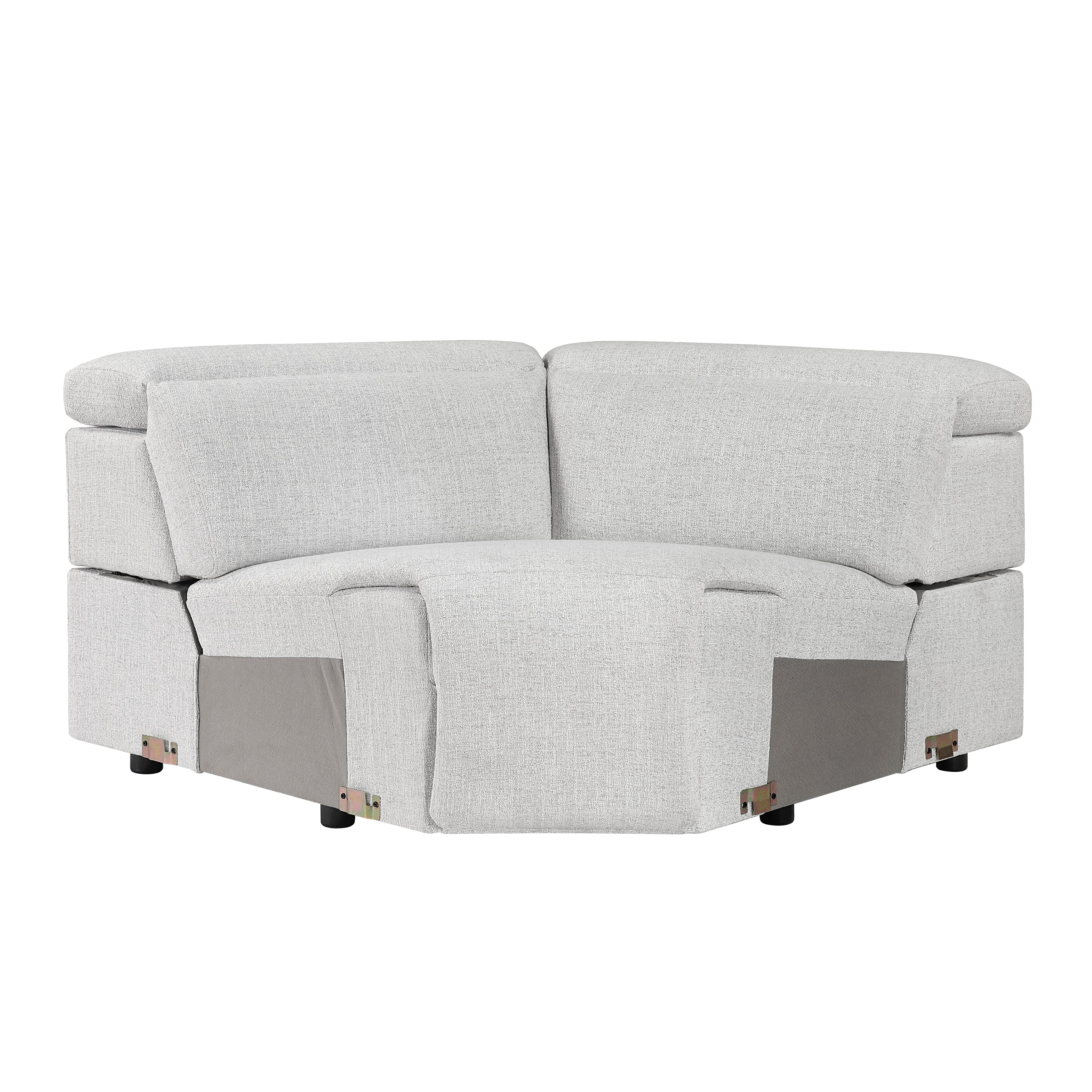 9455CLD*5LRRRPWH (5)5-Piece Modular Power Reclining Sectional with Power Headrests, Charging Ports - 9455CLD*5LRRRPWH