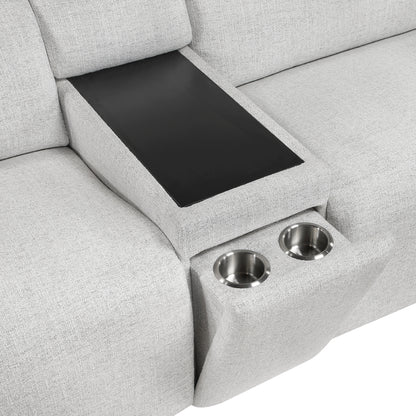 9455CLD*6LRRRPWH (6)6-Piece Modular Power Reclining Sectional with Power Headrests, Charging Ports - 9455CLD*6LRRRPWH