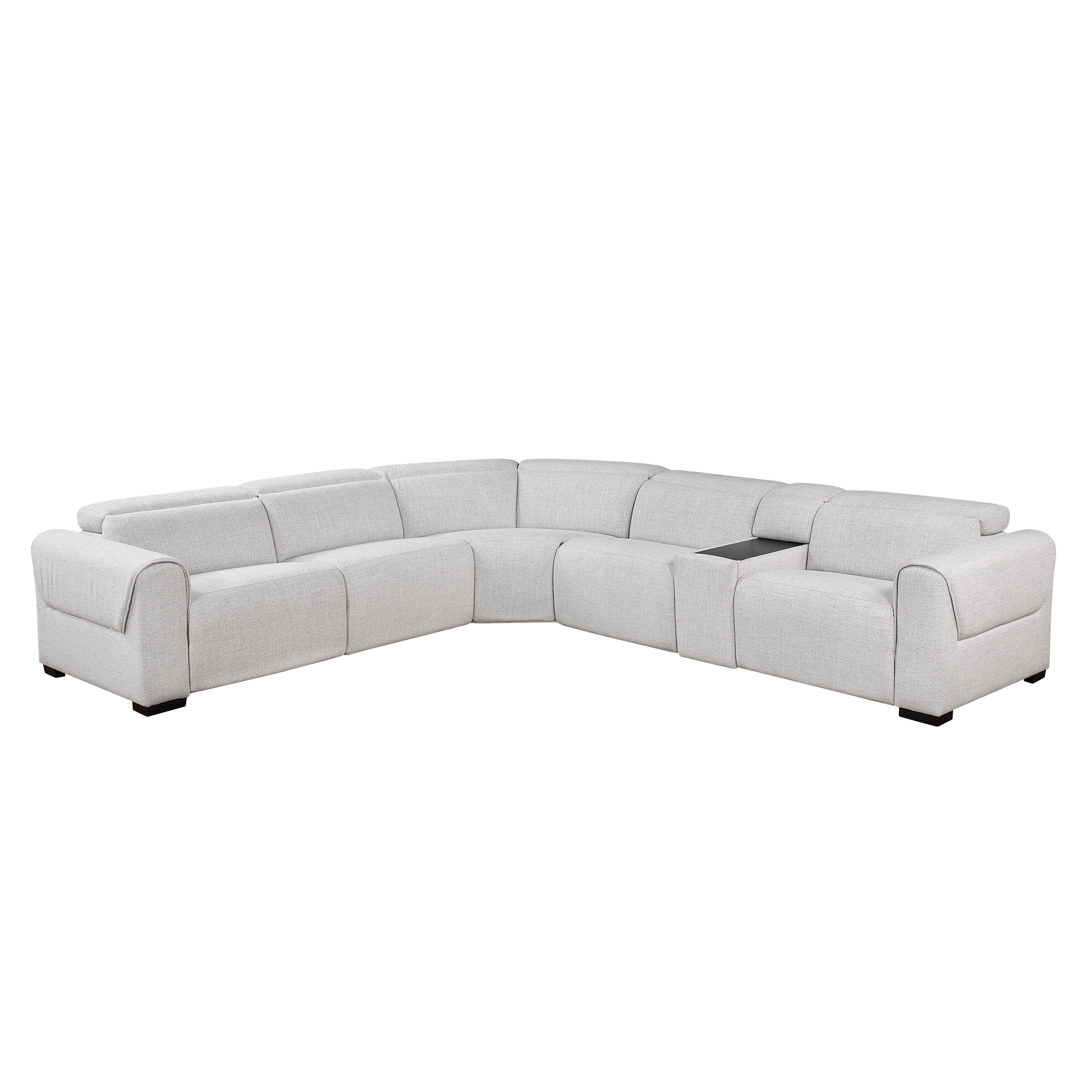 9455CLD*6LRRRPWH (6)6-Piece Modular Power Reclining Sectional with Power Headrests, Charging Ports - 9455CLD*6LRRRPWH
