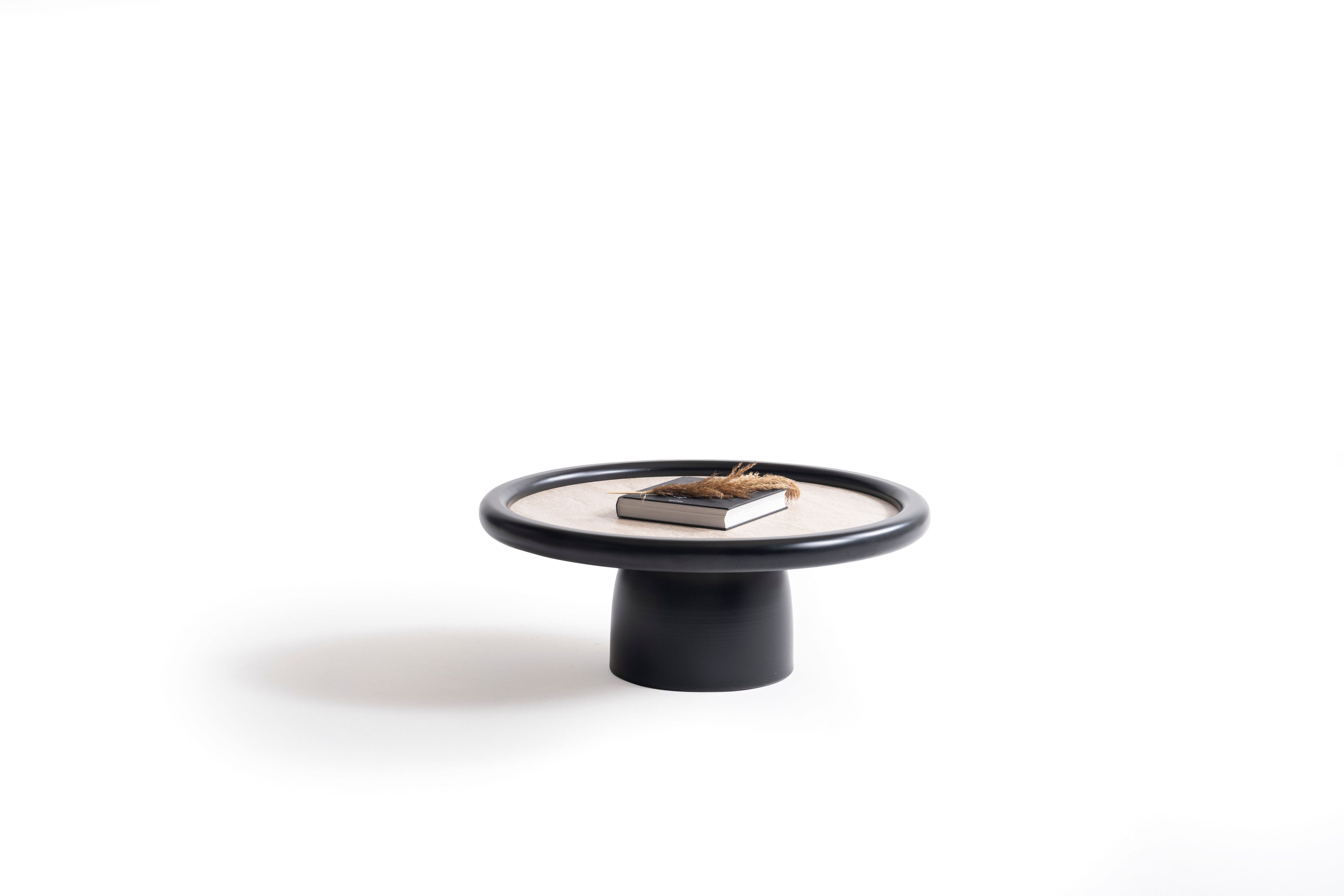 950 Black Travertine 3 Pc Coffee Table Set - 950BLACKT-COFSET