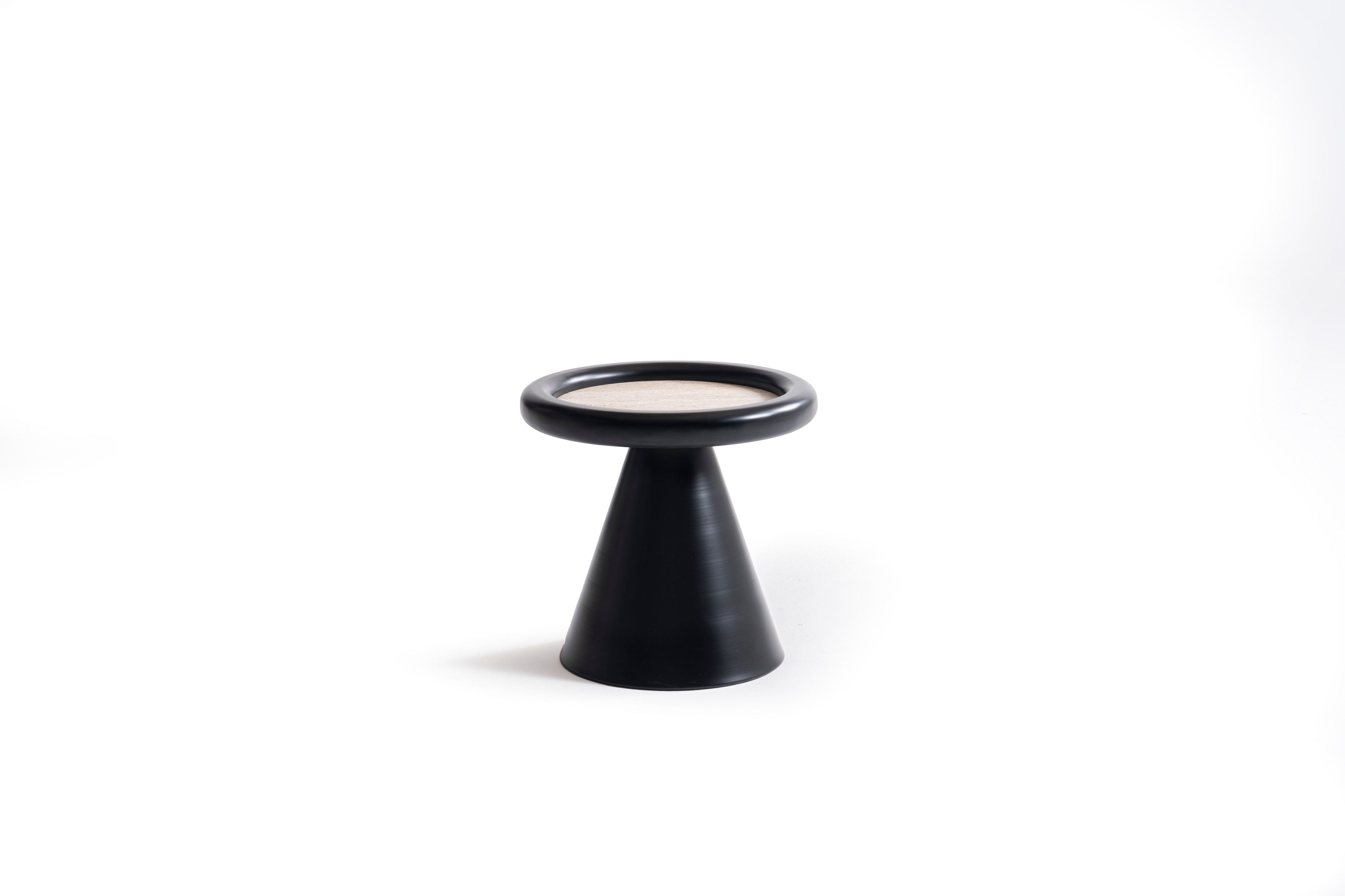 950 Black Travertine 3 Pc Coffee Table Set - 950BLACKT-COFSET