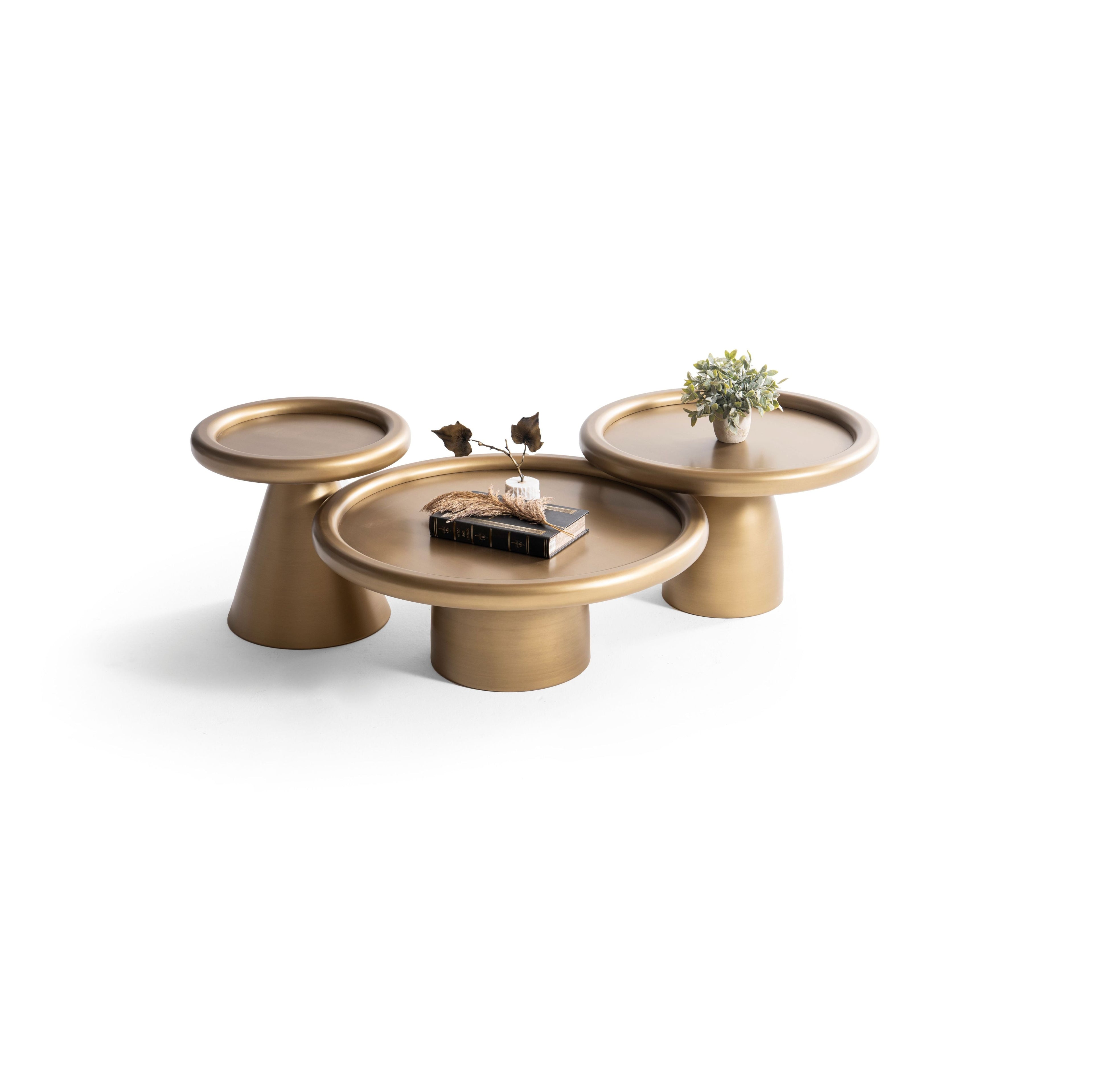 950 Gold 3 Pc Coffee Table Set - 950GOLD-COFSET