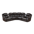 9508DB*SCPW (3)3-Piece Power Reclining Sectional with Consoles, Speakers, Subwoofer and LED Lighting - 9508DB*SCPW