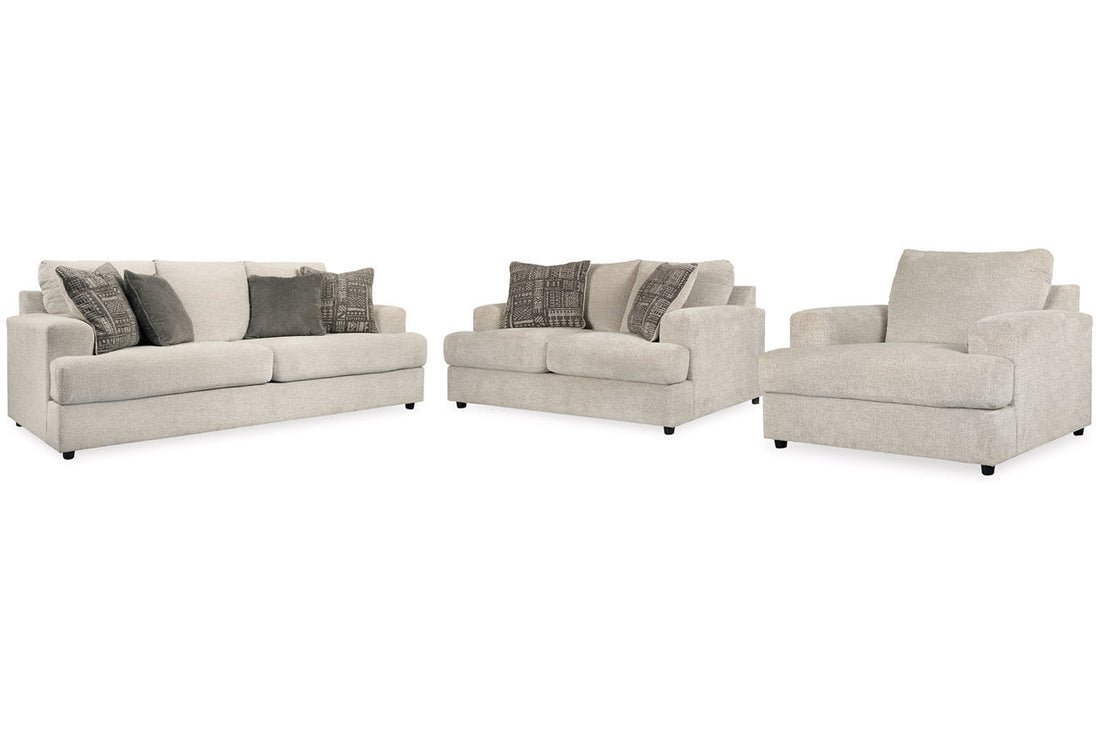 Soletren Stone Sofa, Loveseat and Oversized Chair -  Ashley - Luna Furniture