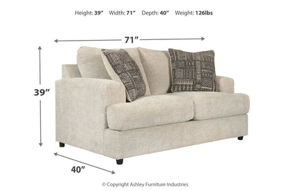 Soletren Stone Sofa, Loveseat and Accent Chair -  Ashley - Luna Furniture