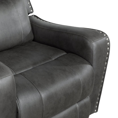 Kellen Smoky Gray Double Reclining Living Room Set from Homelegance - Luna Furniture