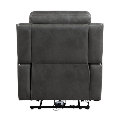 Kellen Smoky Gray Double Reclining Living Room Set from Homelegance - Luna Furniture