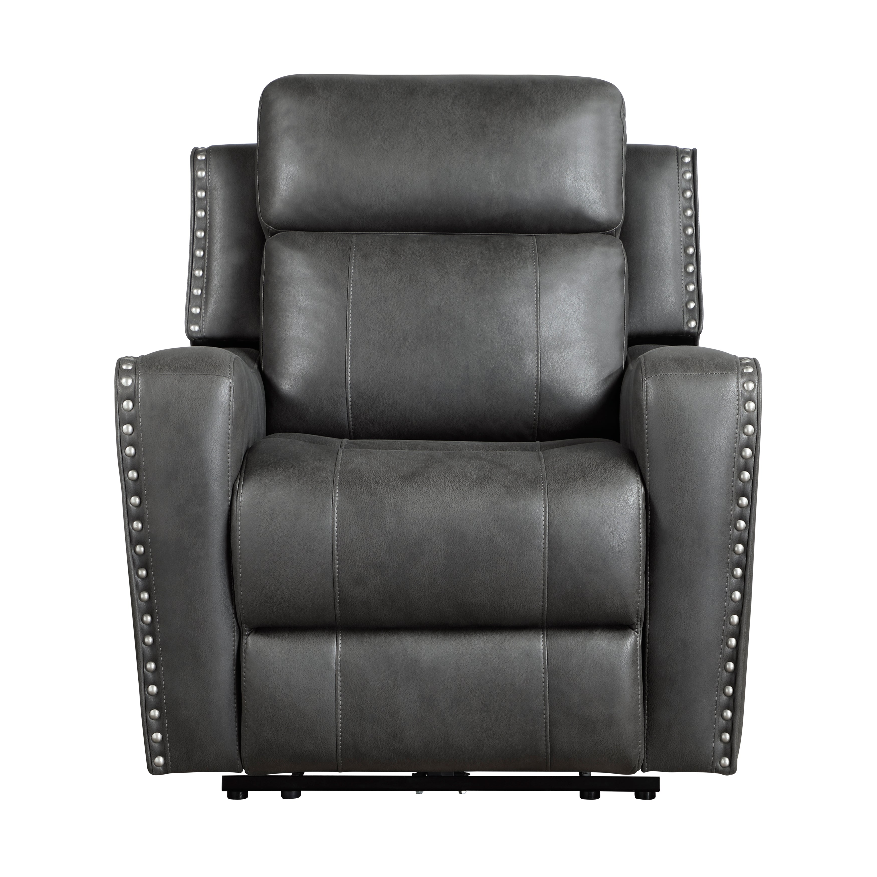 Kellen Smoky Gray Power Double Reclining Living Room Set from Homelegance - Luna Furniture