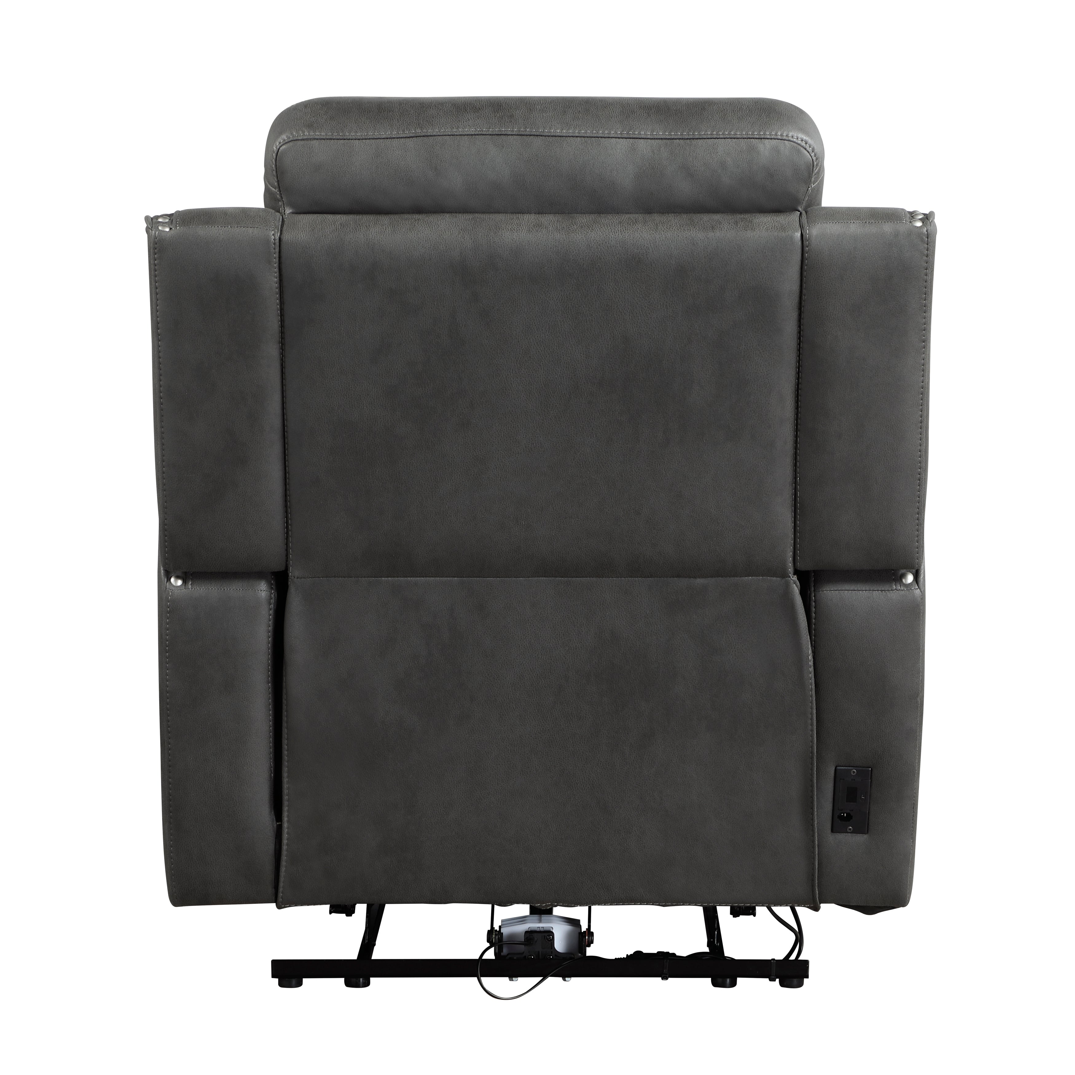 Kellen Smoky Gray Power Double Reclining Living Room Set from Homelegance - Luna Furniture
