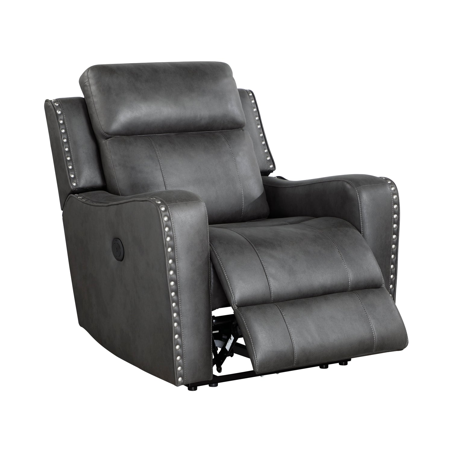 Kellen Smoky Gray Power Double Reclining Living Room Set from Homelegance - Luna Furniture