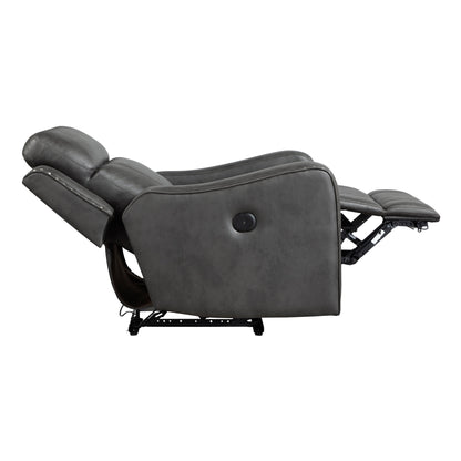 Kellen Smoky Gray Power Double Reclining Living Room Set from Homelegance - Luna Furniture