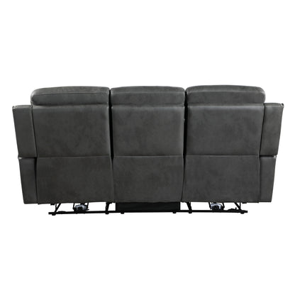 9515DGY*2 2pc Set: Sofa, Love - 9515DGY*2