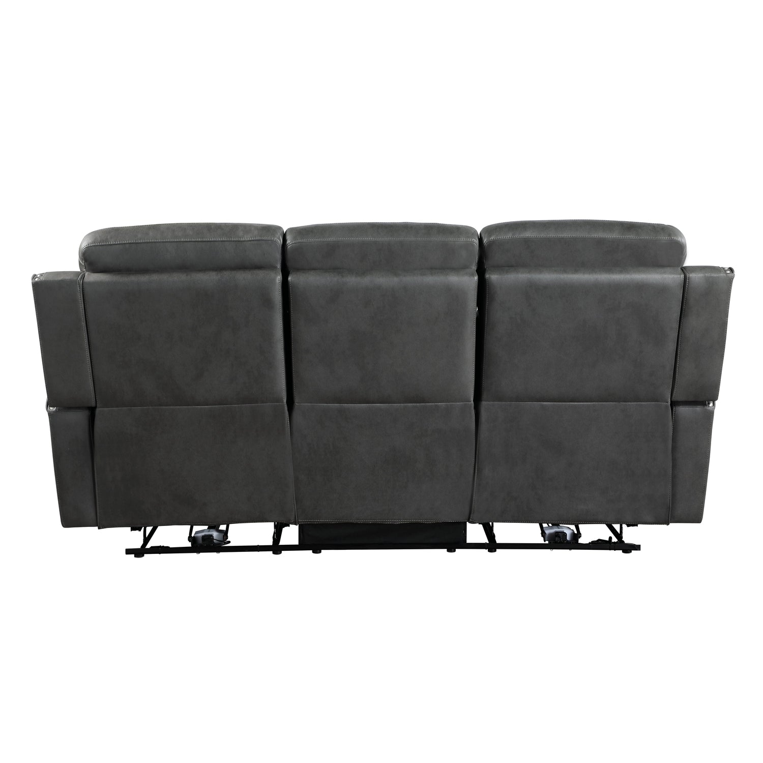 Kellen Smoky Gray Double Reclining Living Room Set from Homelegance - Luna Furniture