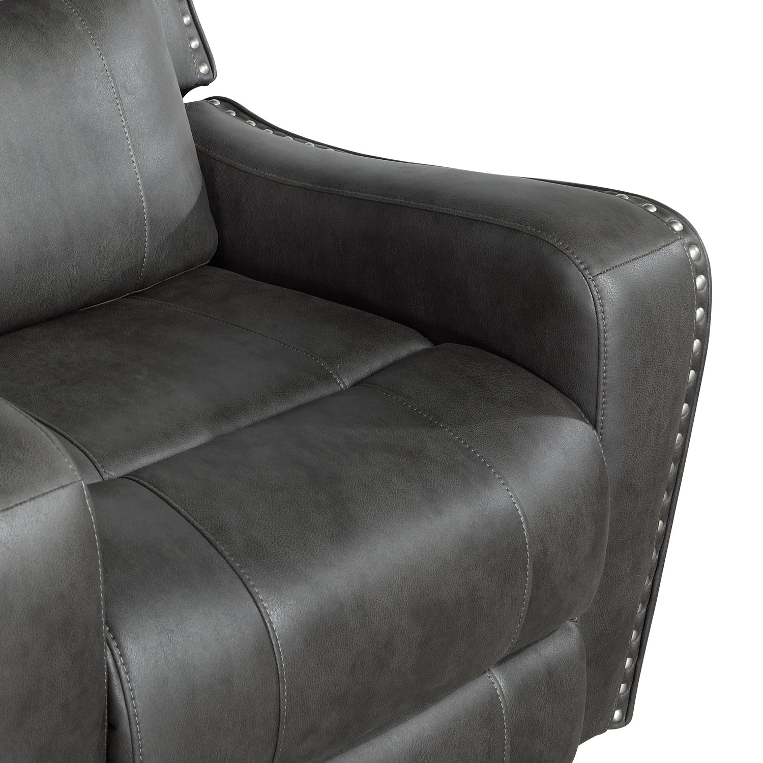9515DGY*2PW 2pc Set: Sofa, Love (Power) - 9515DGY*2PW