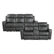 9515DGY*2PW 2pc Set: Sofa, Love (Power) - 9515DGY*2PW