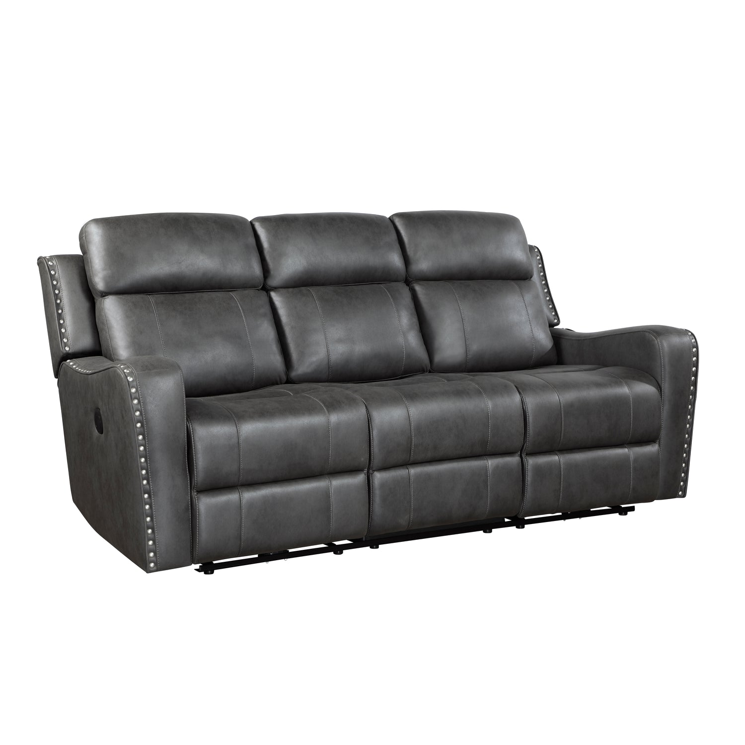 9515DGY*2PW 2pc Set: Sofa, Love (Power) - 9515DGY*2PW