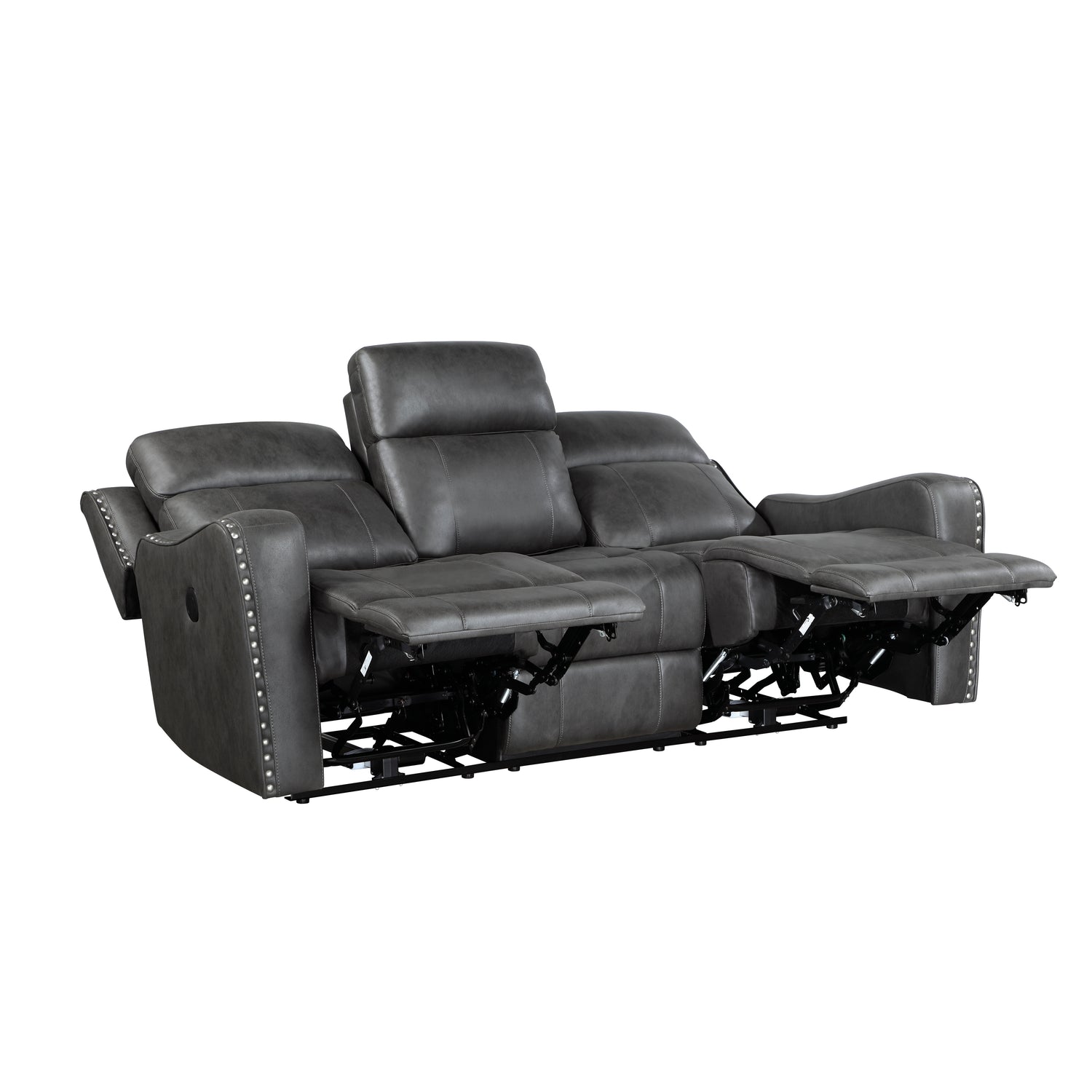 9515DGY*2PW 2pc Set: Sofa, Love (Power) - 9515DGY*2PW
