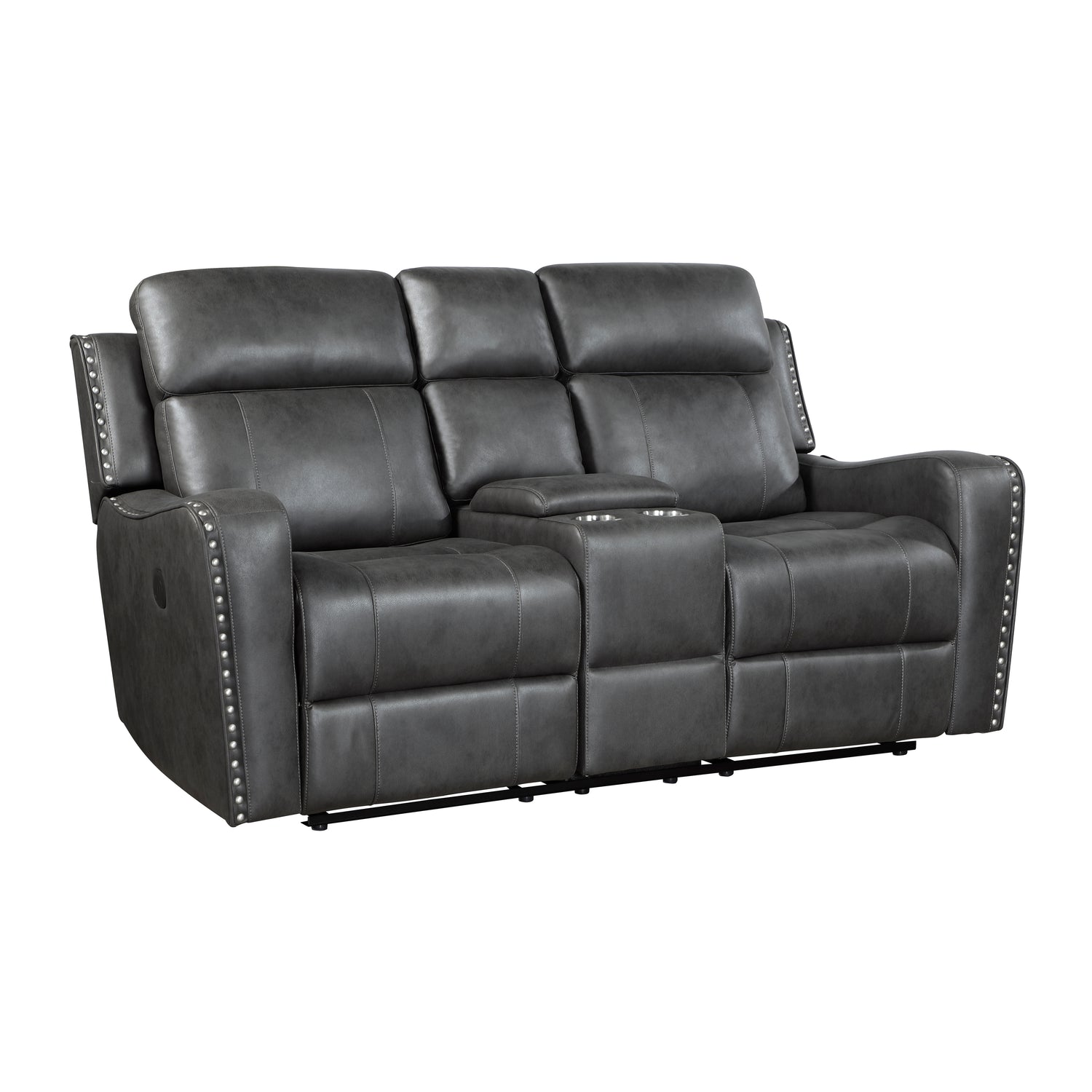 9515DGY*2PW 2pc Set: Sofa, Love (Power) - 9515DGY*2PW