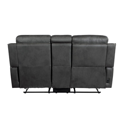 9515DGY*2PW 2pc Set: Sofa, Love (Power) - 9515DGY*2PW