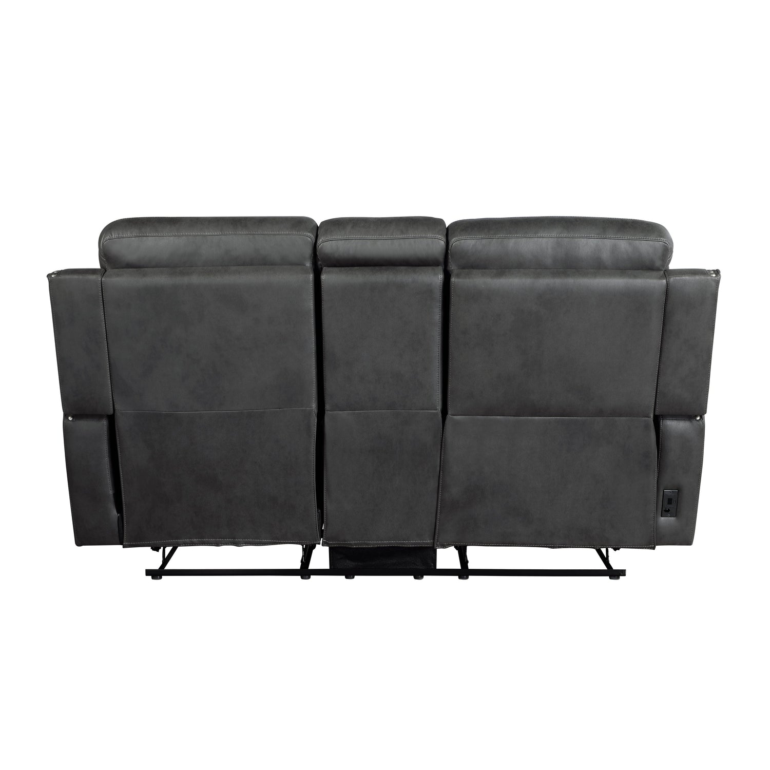 Kellen Smoky Gray Power Double Reclining Living Room Set from Homelegance - Luna Furniture