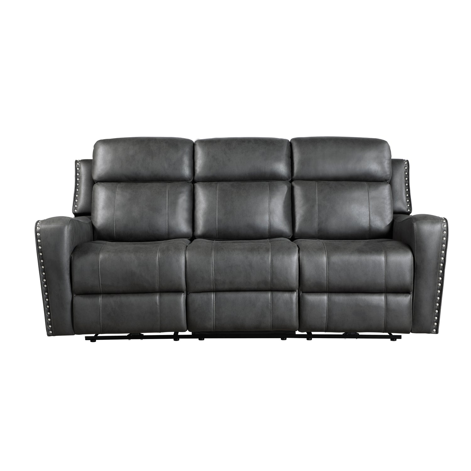 9515DGY-3 Double Reclining Sofa - 9515DGY-3