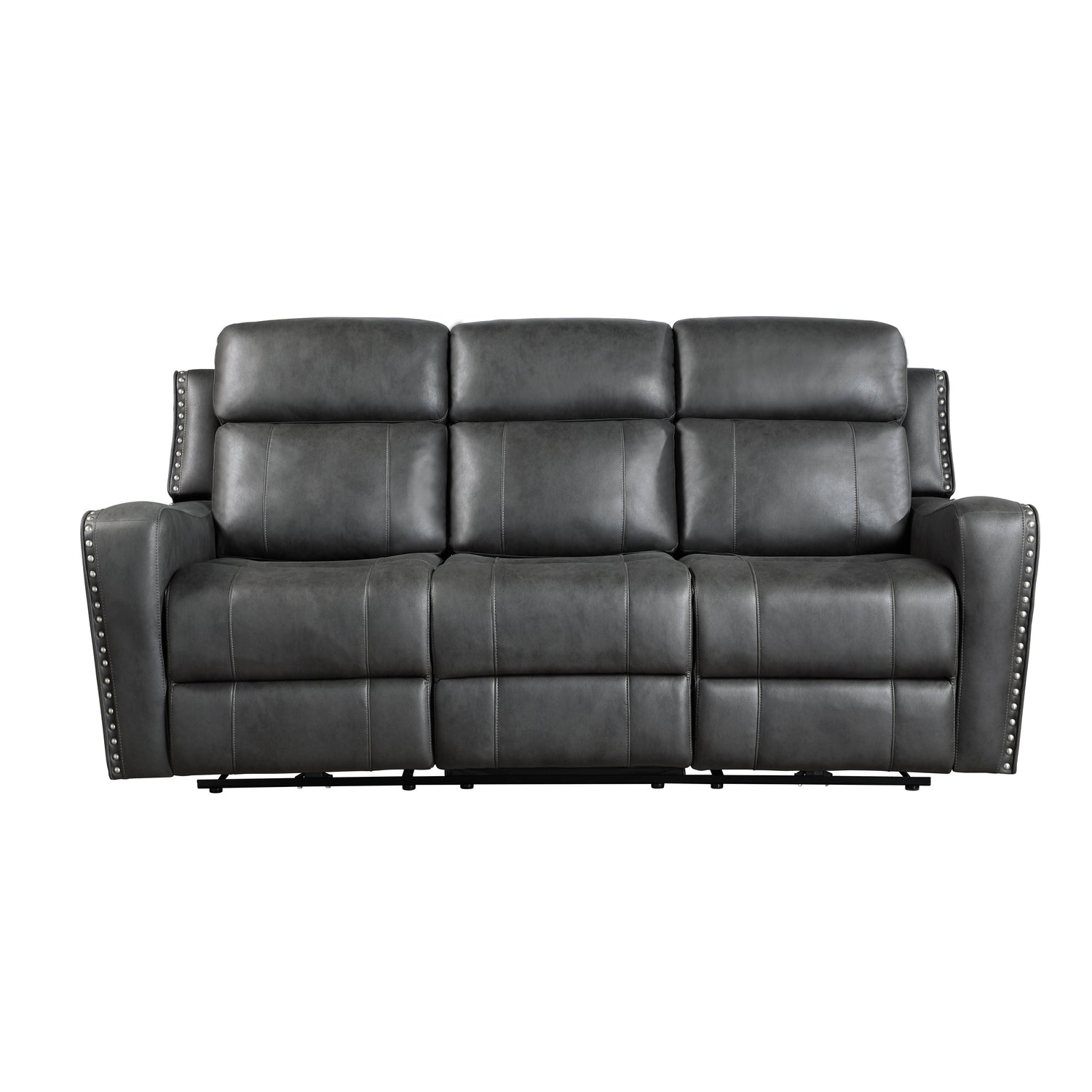 Kellen Smoky Gray Power Double Reclining Living Room Set from Homelegance - Luna Furniture