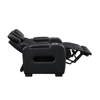 Fairway Black Power Double Reclining Living Room Set from Homelegance - Luna Furniture