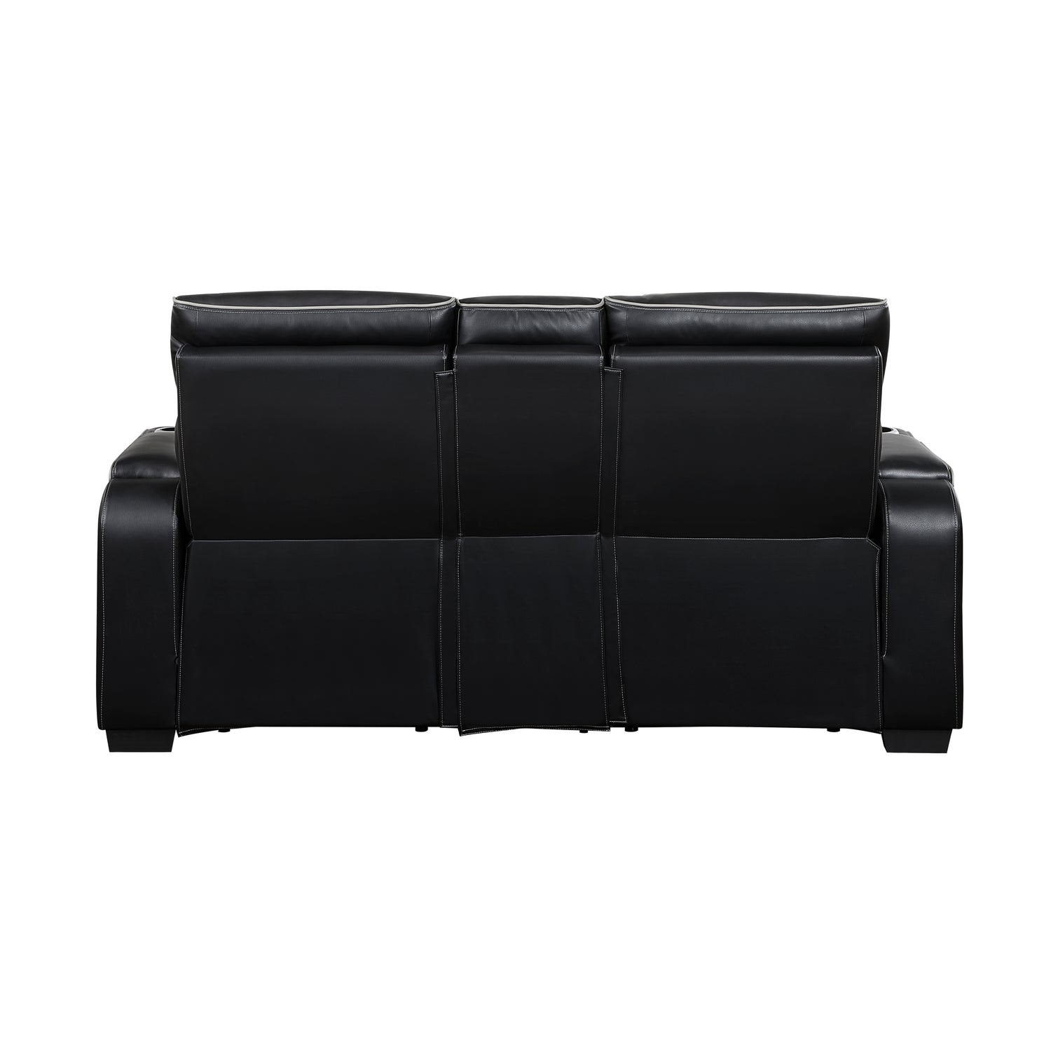 9516BLK*2PWH 2pc Set: Sofa, Love (Power) - 9516BLK*2PWH