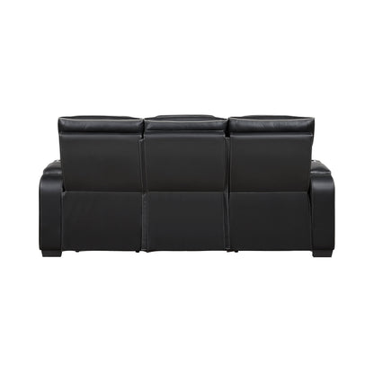 Fairway Black Power Double Reclining Living Room Set from Homelegance - Luna Furniture