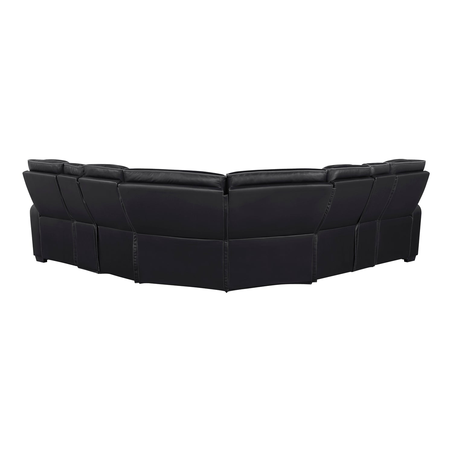 9516BLKS*32LCN2RCNPWH (3)3-Piece Power Reclining Sectional with Consoles, Power Headrests, Storage Arms(Top and Side), Cup holders, Charging Ports, Wireless speakers and LED lighting - 9516BLKS*32LCN2RCNPWH