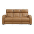 9516BRW-3PWH Power Double Reclining Sofa with Center Drop-Down Cup Holders, Power Headrests, Storage Arms(Top and Side), Cup holders and Reading Lights, Two Wireless Chargers, Charging Ports and LED Lighting - 9516BRW-3PWH