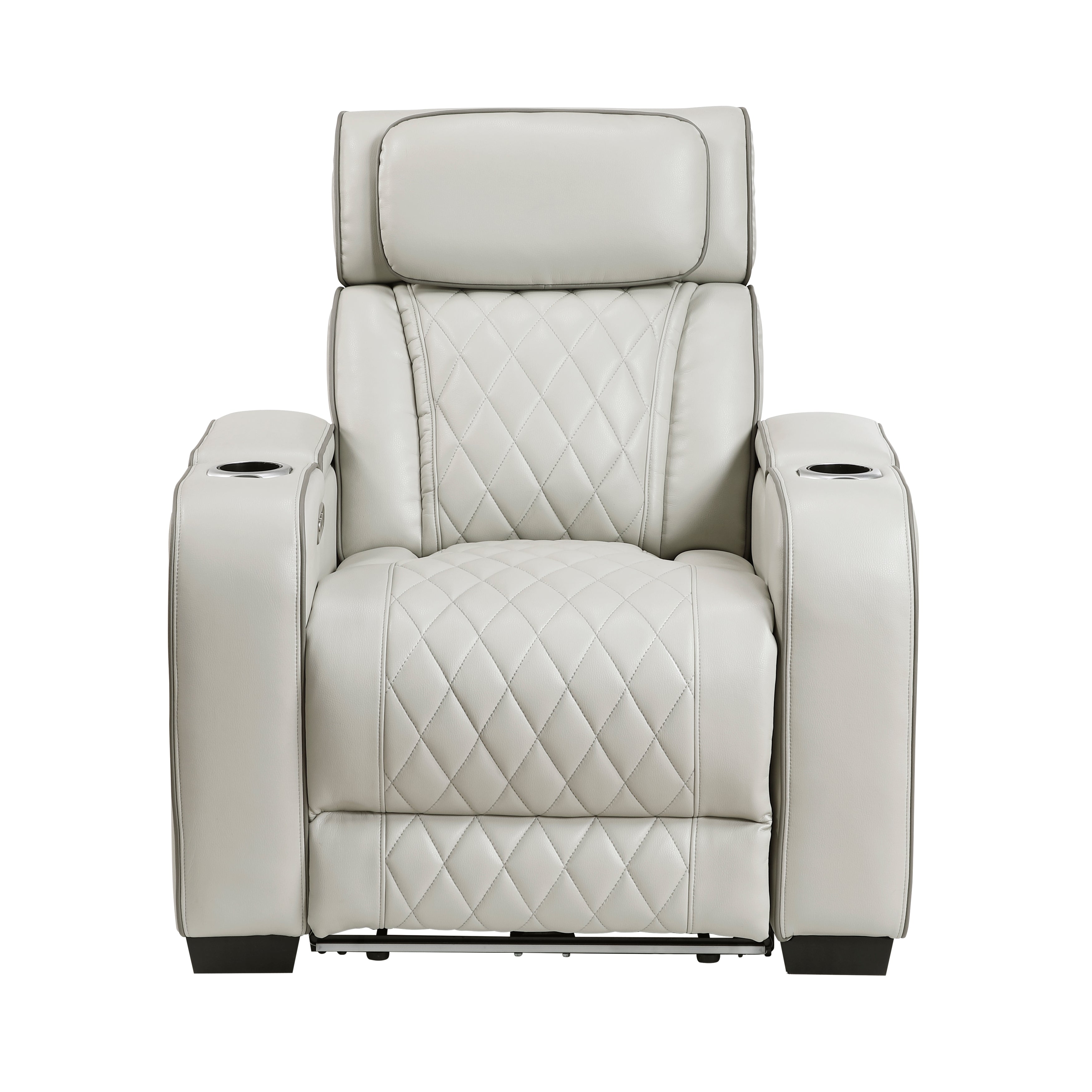 Fairway Taupe Power Double Reclining Living Room Set from Homelegance - Luna Furniture