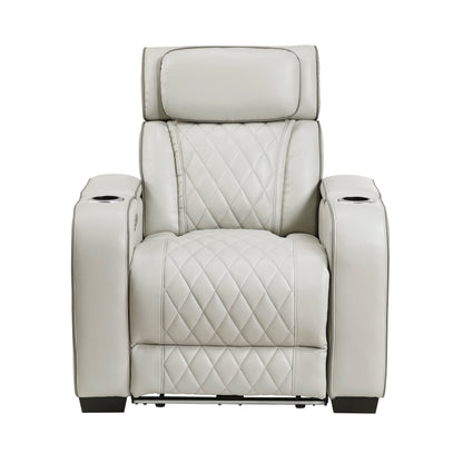 Fairway Taupe Power Double Reclining Living Room Set from Homelegance - Luna Furniture